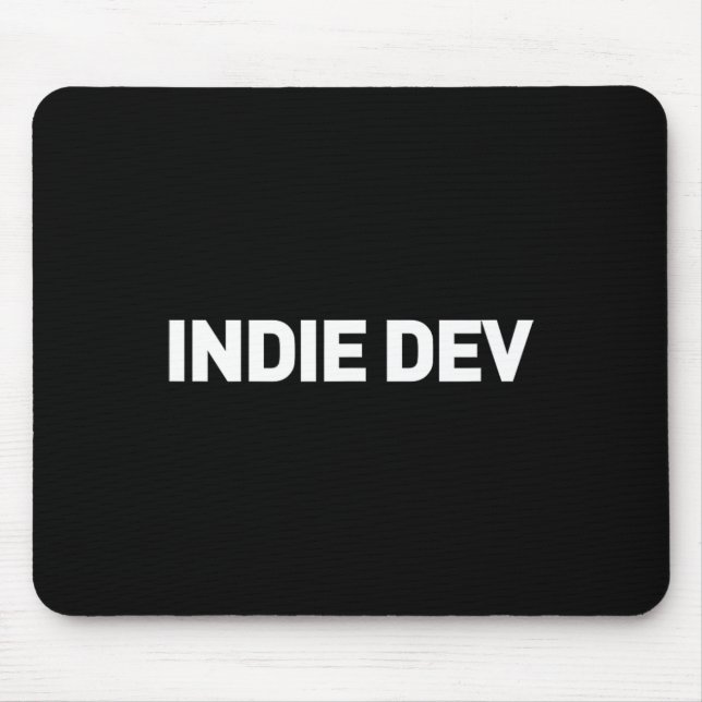 Tapis De Souris Indie Dev - Développeur de jeu vidéo Indie Game De (Devant)