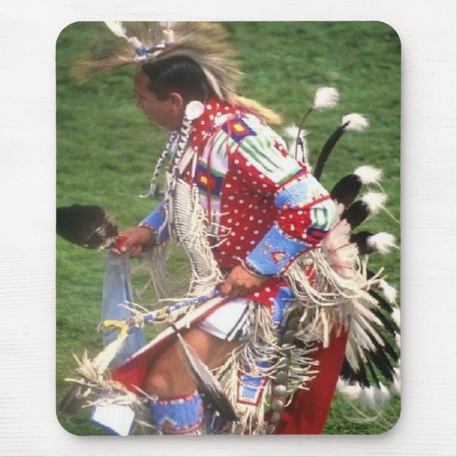Tapis De Souris Indien d'Amerique indigène - mousepad de danse (Devant)