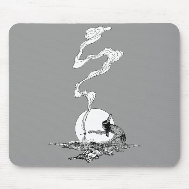 Tapis De Souris Indien dans sa solitude par NC Wyeth Western Vinta (Devant)