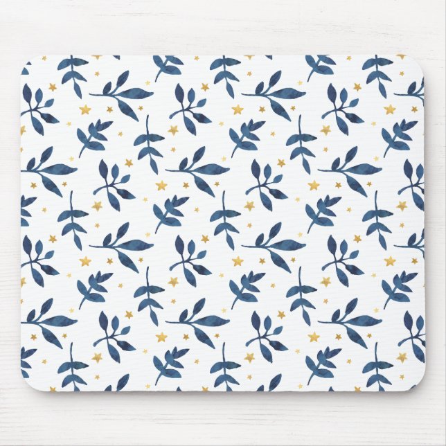 Tapis De Souris Indigo avec des faux étoiles (Devant)