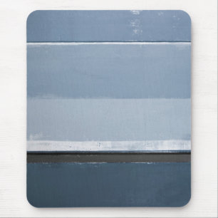 Tapis De Souris "Indiquez" l'art abstrait bleu et gris