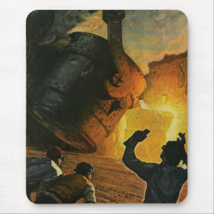 Tapis De Souris Industrie vintage, Fabrication d'acier