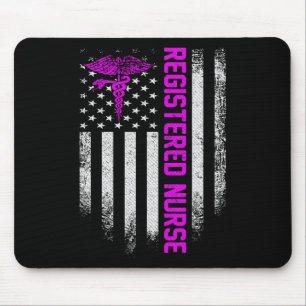 Tapis De Souris Infirmière américaine inscrite vintage Usa Rn Infi
