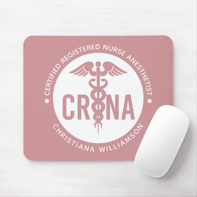 Tapis De Souris Infirmière anesthésiste certifiée CRNA personnalis (Avec souris)