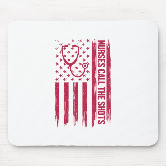 Tapis De Souris Infirmière-Cadeau Appelez Les Tirs (Devant)