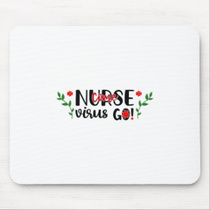 Tapis De Souris Infirmière Cadeau Come Virus Go
