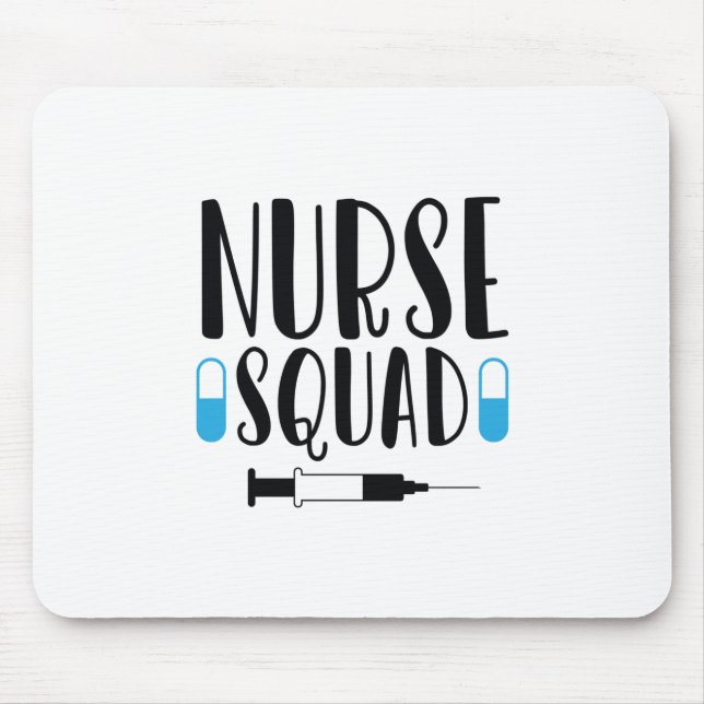 Tapis De Souris Infirmière Cadeau Infirmière Squad (Devant)
