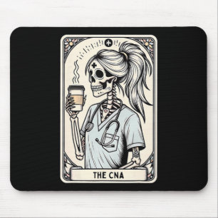 Tapis De Souris Infirmière certifiée Istant Tarot Card Skeleton Cn