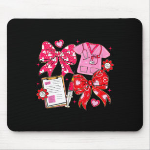 Tapis De Souris Infirmière Coquette Arc Valentine Infirmière Rn Pc