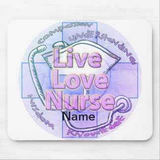 Tapis De Souris Infirmière d'amour Blue live