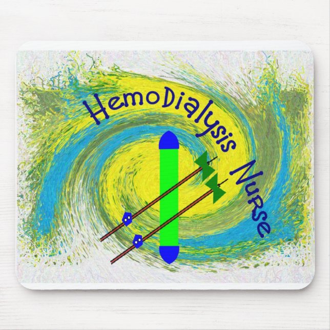 Tapis De Souris infirmière de hémodialyse (Devant)
