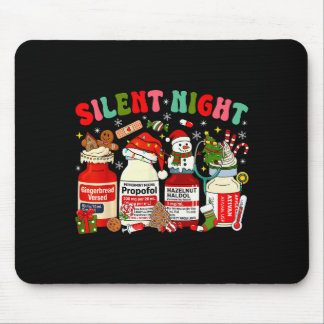 Tapis De Souris Infirmière de Noël Drôle de Mocha à la Menthe Poiv