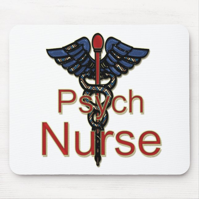 Tapis De Souris Infirmière de Psych (Devant)