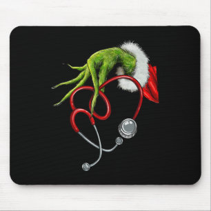 Tapis De Souris Infirmière drôle joyeux Noël Stéthoscope Soins inf