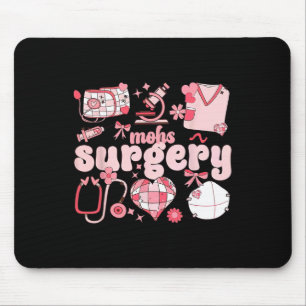 Tapis De Souris Infirmière en dermatologie Mohs Chirurgie Valentin