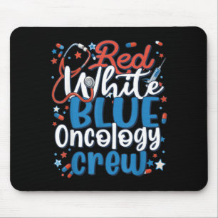 Tapis De Souris Infirmière en oncologie Rouge Blanc Bleu Médecin S