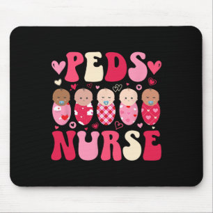 Tapis De Souris Infirmière Groovy Peds Saint-Valentin Soins infirm