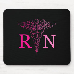 Tapis De Souris Infirmière inscrite Appréciation Pink Rn Cravate d