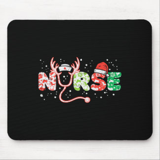 Tapis De Souris Infirmière noël stéthoscope infirmiers xmas frotte