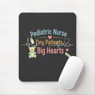 Tapis De Souris Infirmière pédiatrique Petits patients Grands cœur
