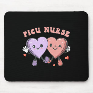 Tapis De Souris Infirmière Picu Groovy Saint-Valentin Cœurs Pédiat