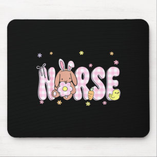 Tapis De Souris Infirmière post-partum de Pâques Groovy NICU Néona
