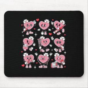 Tapis De Souris Infirmière Saint-Valentin Cœur de bonbon Er Icu Ni