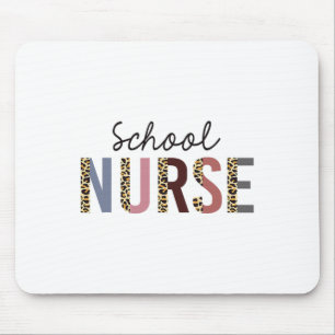 Tapis De Souris Infirmière scolaire imprimé léopard Nursing Ck ren