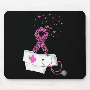 Tapis De Souris Infirmière Sensibilisation au cancer du sein Stéth