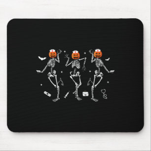 Tapis De Souris Infirmière Skeleton Danser Halloween Healthcare Cr