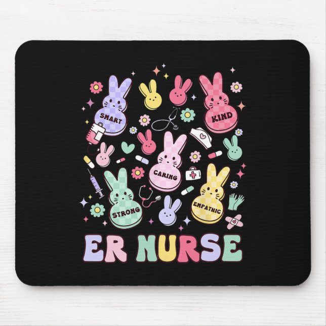 Tapis De Souris Infirmière spécialisée du service des urgences de  (Devant)