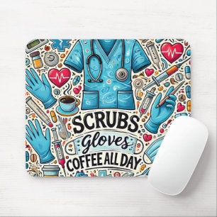Tapis De Souris Infirmière sympathique/drôle