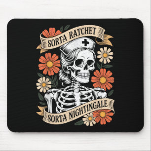 Tapis De Souris Infirmière un peu Ratchet un peu squelette de Nigh