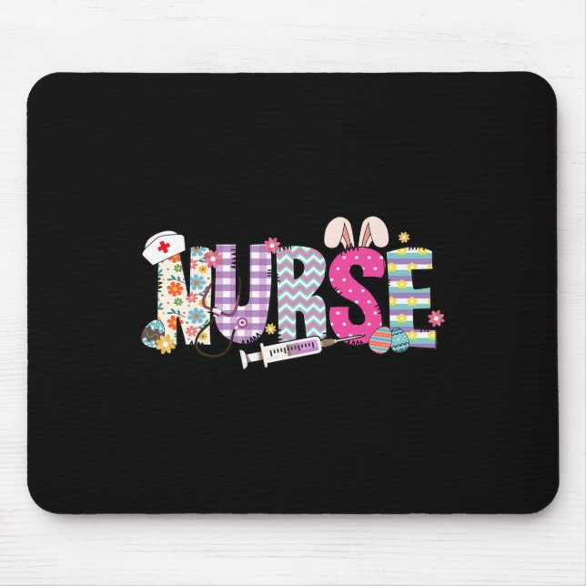 Tapis De Souris Infirmière Vie Stethoscope Infirmière mignonne Lap (Devant)