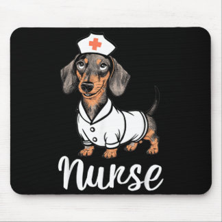 Tapis De Souris Infirmières teckel en costumes adorable infirmière