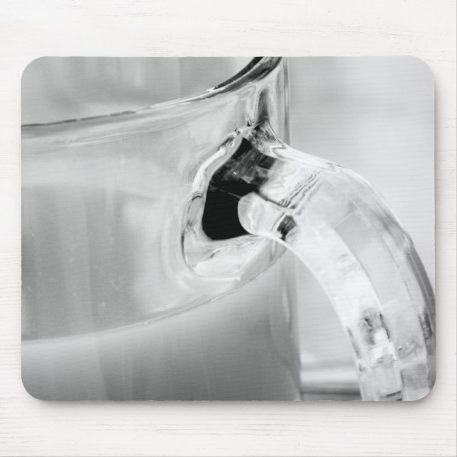 Tapis De Souris Infrarouge, noir et blanc,tasse, verre, café, (Devant)