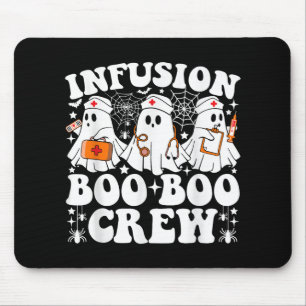 Tapis De Souris Infusion Boo Boo Crew Nurse Funny Ghost Halloween