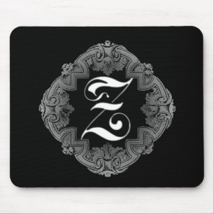 Tapis De Souris Initiale gothique élégante Z
