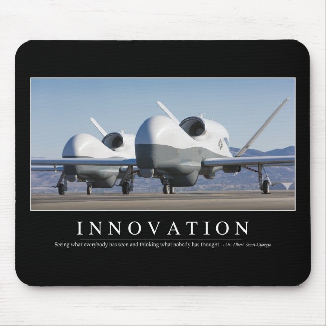 Tapis De Souris Innovation : Citation Inspirationnelle 2 (Devant)