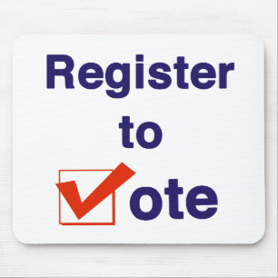 Tapis De Souris Inscrivez-Vous Au Vote 2026