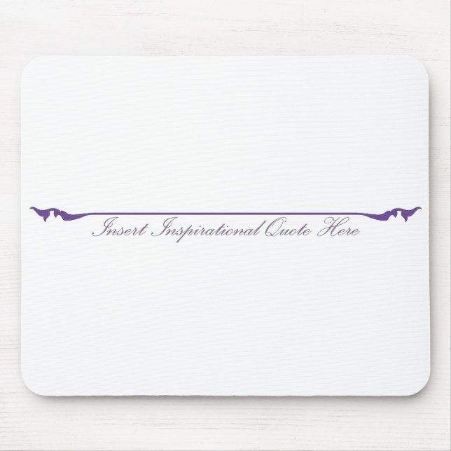 Tapis De Souris Insérer un devis inspirant ici - violet (Devant)