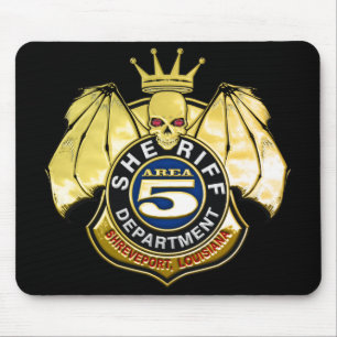 Tapis De Souris Insigne de la région 5 de shérif
