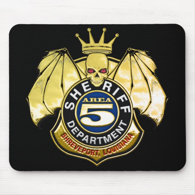 Tapis De Souris Insigne de la région 5 de shérif (Devant)