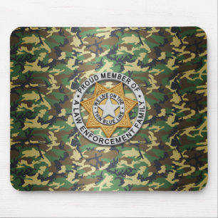 Tapis De Souris Insigne de ligne bleue mince