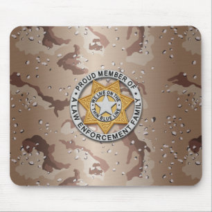 Tapis De Souris Insigne de ligne bleue mince