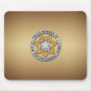 Tapis De Souris Insigne de ligne bleue mince