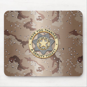 Tapis De Souris Insigne de ligne bleue mince