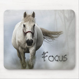 Tapis De Souris Inspiration, Cheval Blanc, Focus