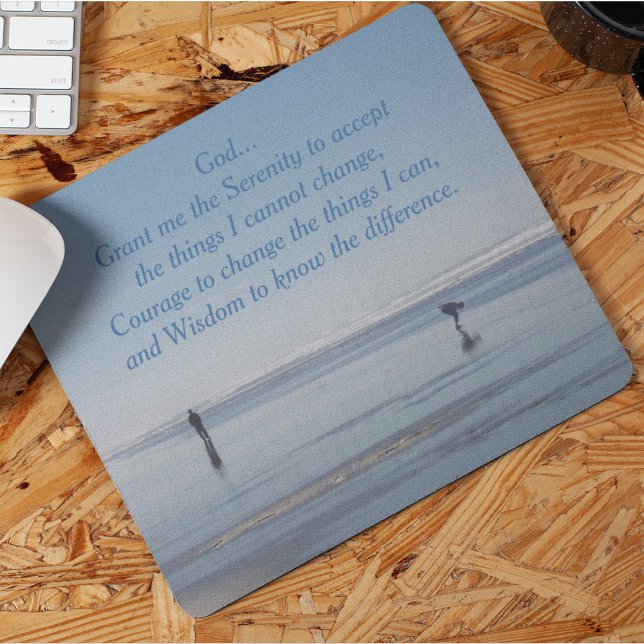 Tapis De Souris Inspiration Serenity Prayer Beach Walkers (In Situ)