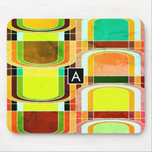 Tapis De Souris Inspiré de funky rétro coloré